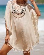 Women's Boho Beach Cover-Up – Lightweight Swim Cover-Up – Chrissy