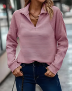 Women's Relaxed Crew Neck Sweater – Casual Long Sleeve Knit Pullover