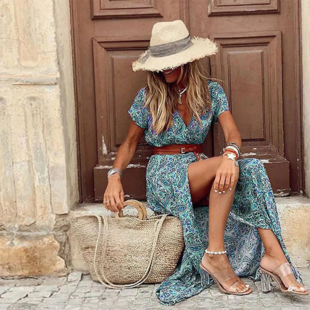 Women's Lightweight Midi Dress – Summer Casual Dress – Xandra