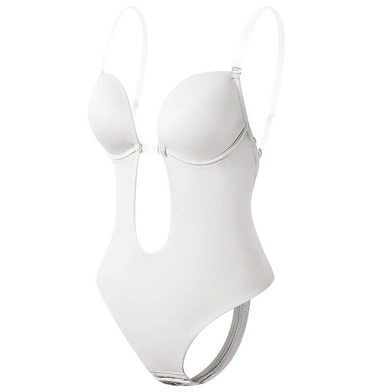 Women's Low Back Shaper Bodysuit – Contouring Support Bodysuit