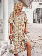 Women's Summer Dress – Short Sleeve Casual Dress – Layla