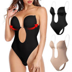 Women's Low Back Shaper Bodysuit – Contouring Support Bodysuit