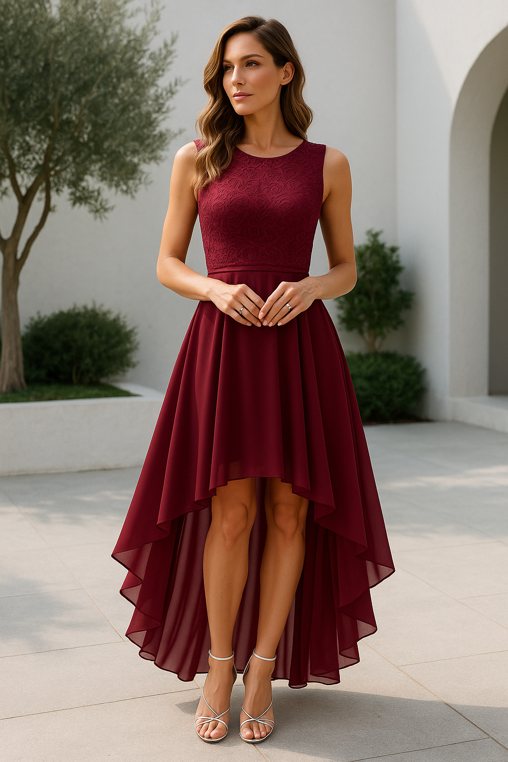 Women's High-Low Dress – Wedding Guest Dress