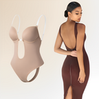 Women's Seamless Low Back Bodysuit – Supportive Shaping Bodysuit