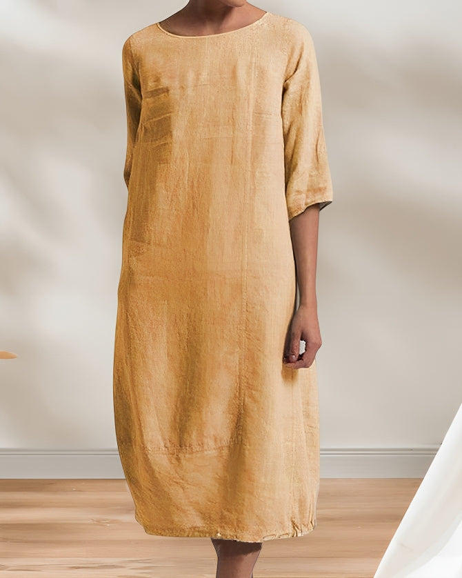Women's Casual Midi Dress – Relaxed Summer Dress