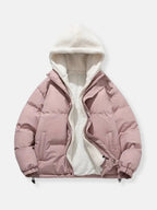 Women's Hooded Winter Jacket – Warm Lined Zip-Up Jacket