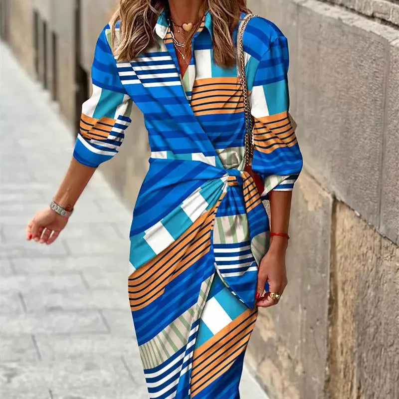 Women's Summer Midi Dress – Lightweight Casual Dress – Doris