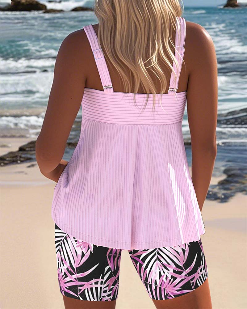 Women’s Printed Tankini – Tummy Control Swimwear - Colette
