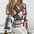 Women's Bow Detail Puff Sleeve Blouse – Feminine Tie Front Blouse