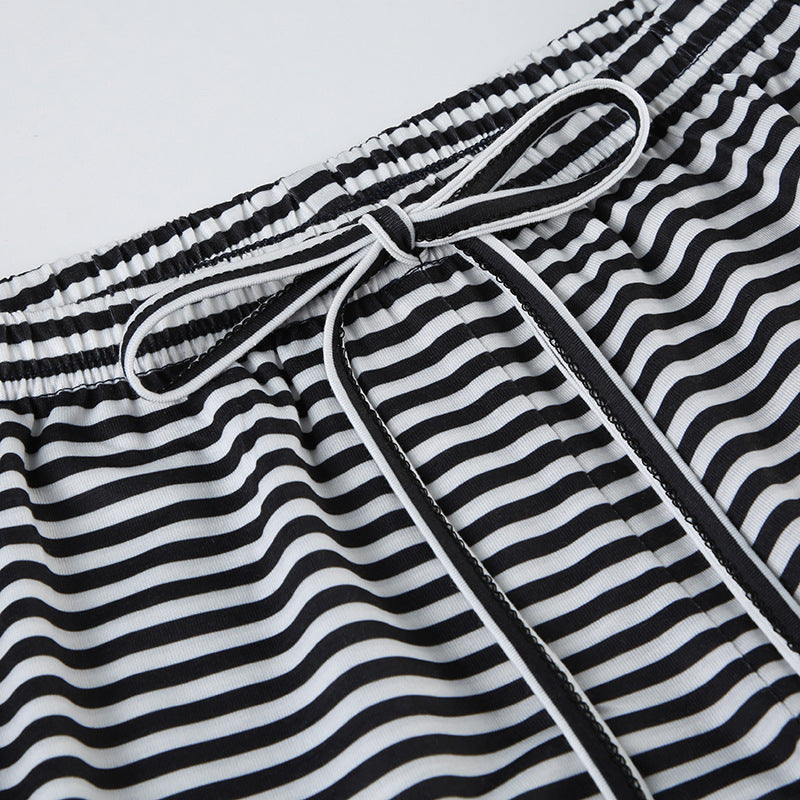 Women's Summer Pants – Striped Casual Pants – Daniela