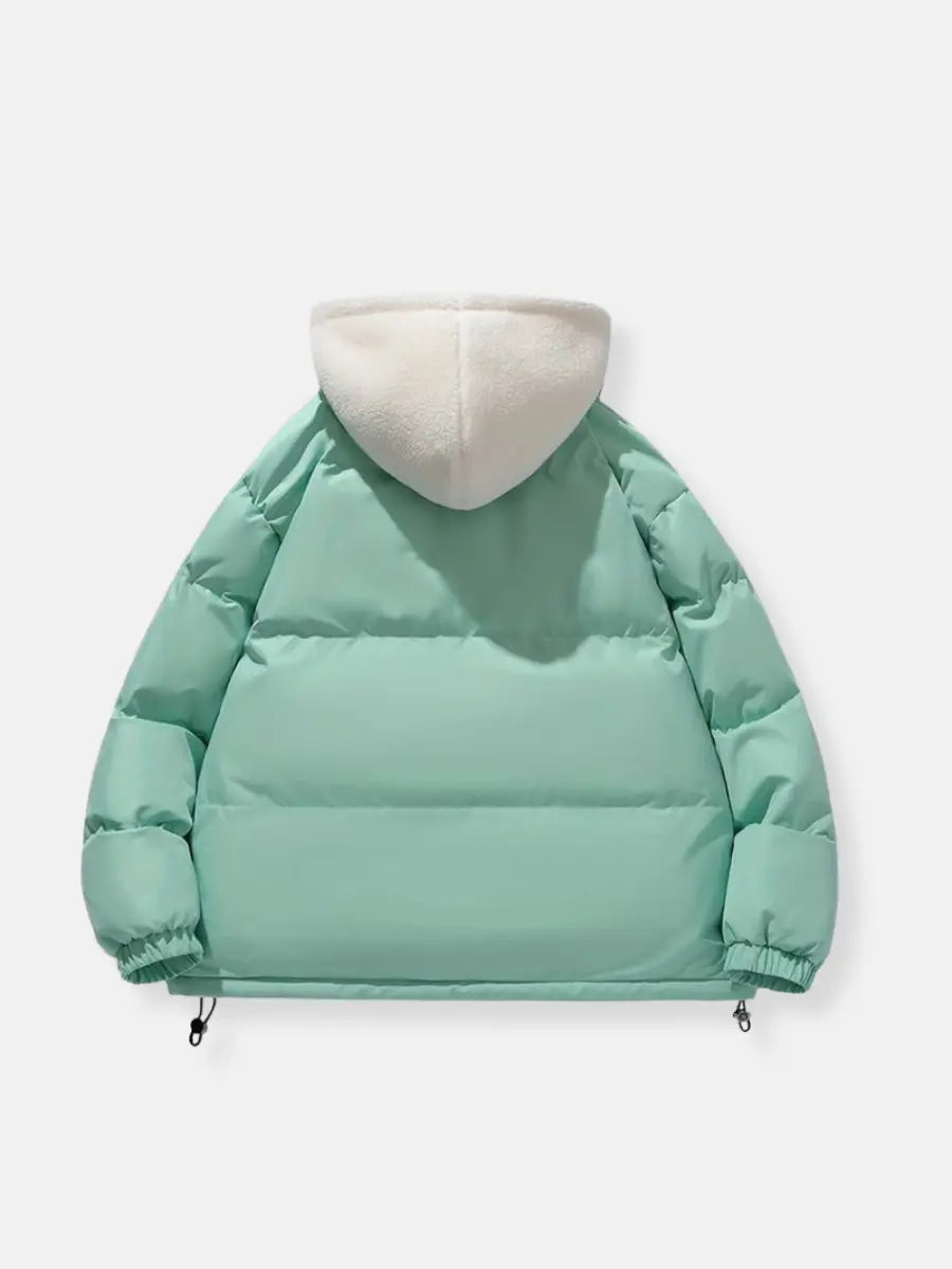 Women's Hooded Winter Jacket – Warm Lined Zip-Up Jacket