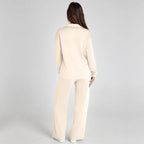 Women's Wide Leg Lounge Set – Relaxed Two-Piece Set
