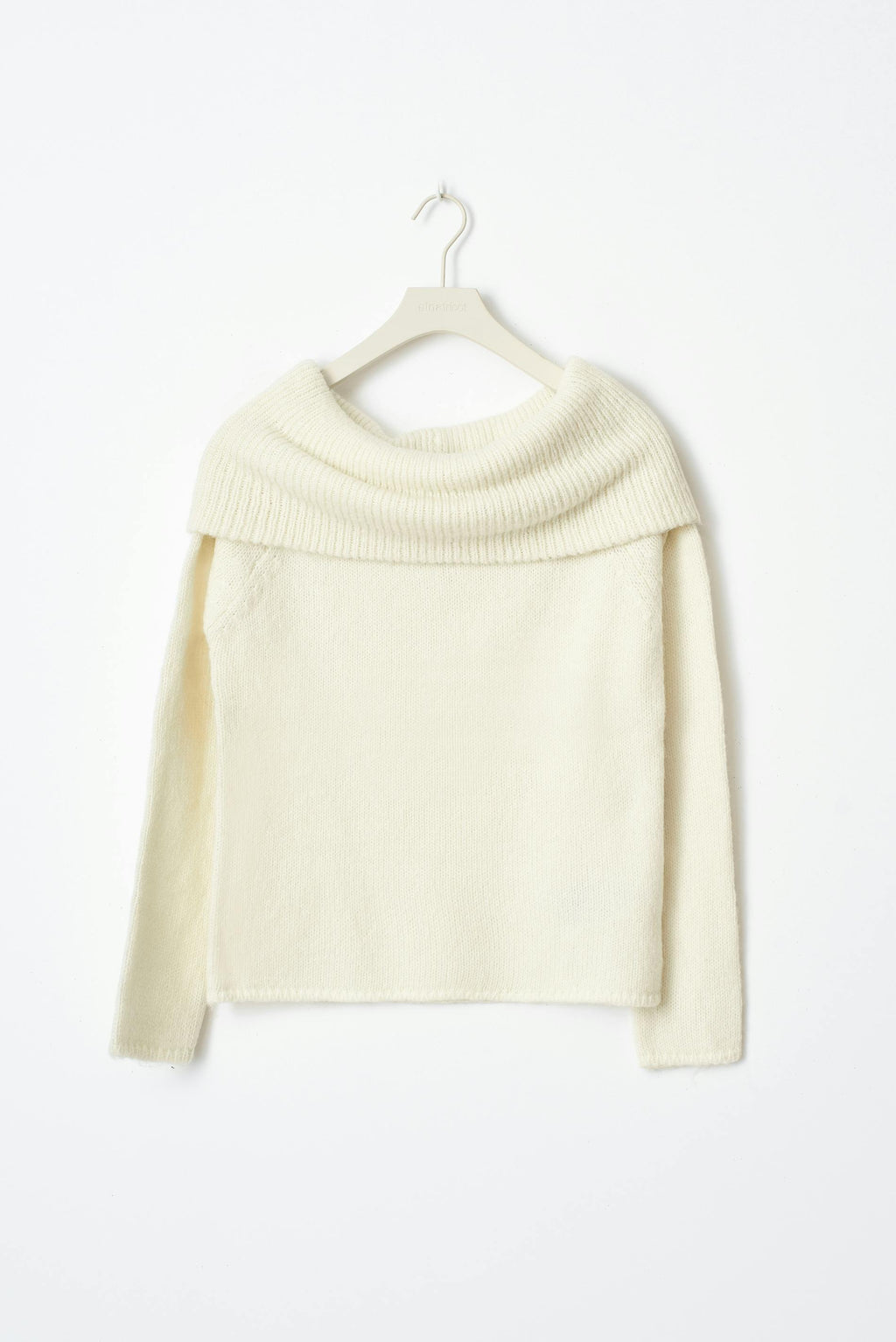 Women's Ribbed Off-Shoulder Sweater – Wide Neck Relaxed Long Sleeve Pullover