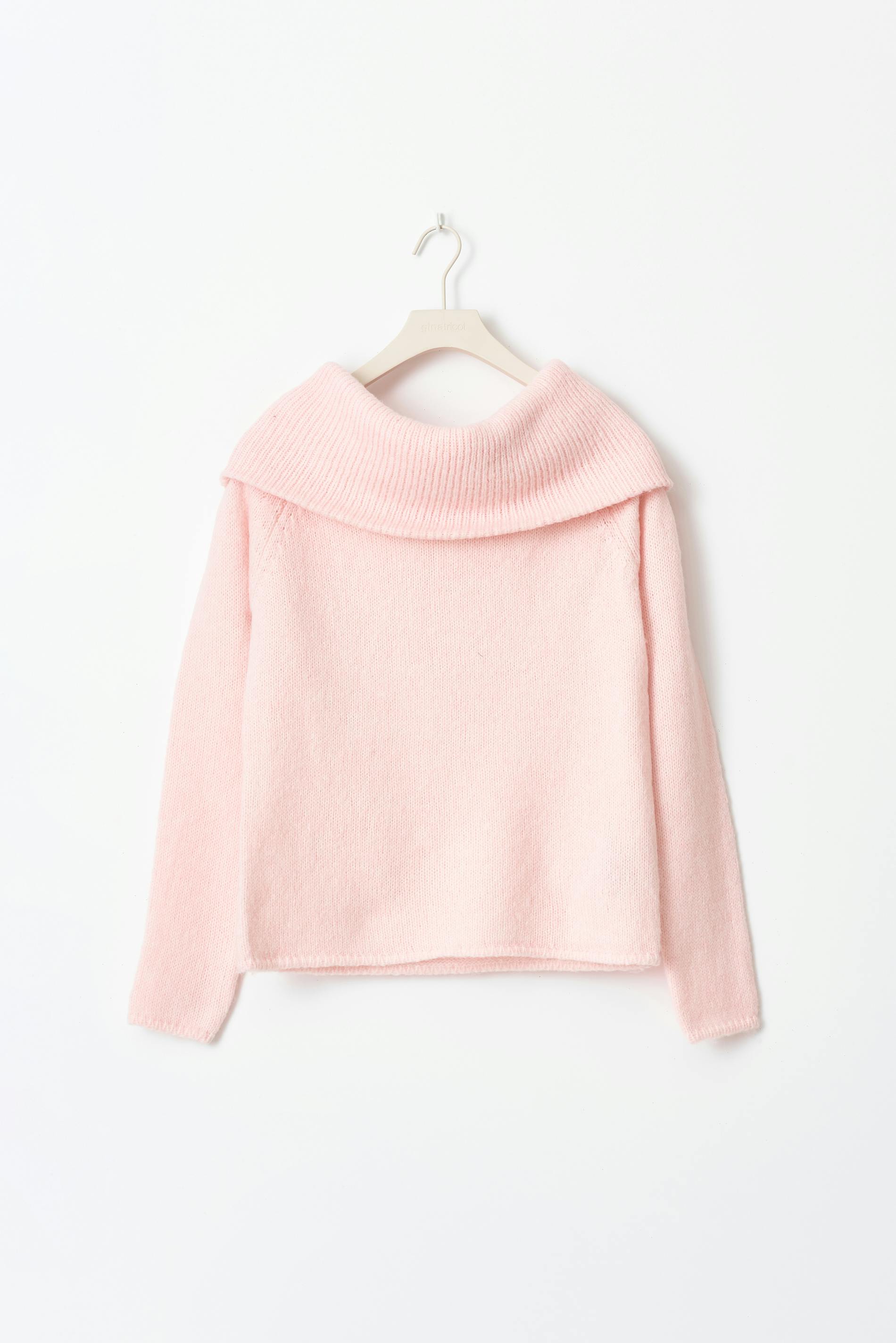 Women's Ribbed Off-Shoulder Sweater – Wide Neck Relaxed Long Sleeve Pullover