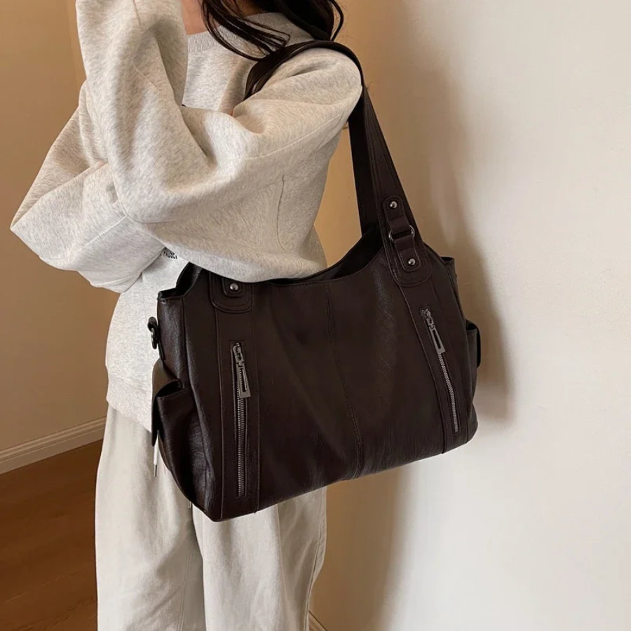 Women's Shoulder Bag – Stylish Everyday Shoulder Bag – Amber