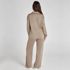 Women's Wide Leg Lounge Set – Relaxed Two-Piece Set
