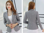 Women's Cropped Blazer – Relaxed Fit Blazer – Aubrey
