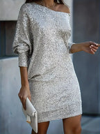 Women's Sequin Mini Dress – Party Evening Dress – Leonie