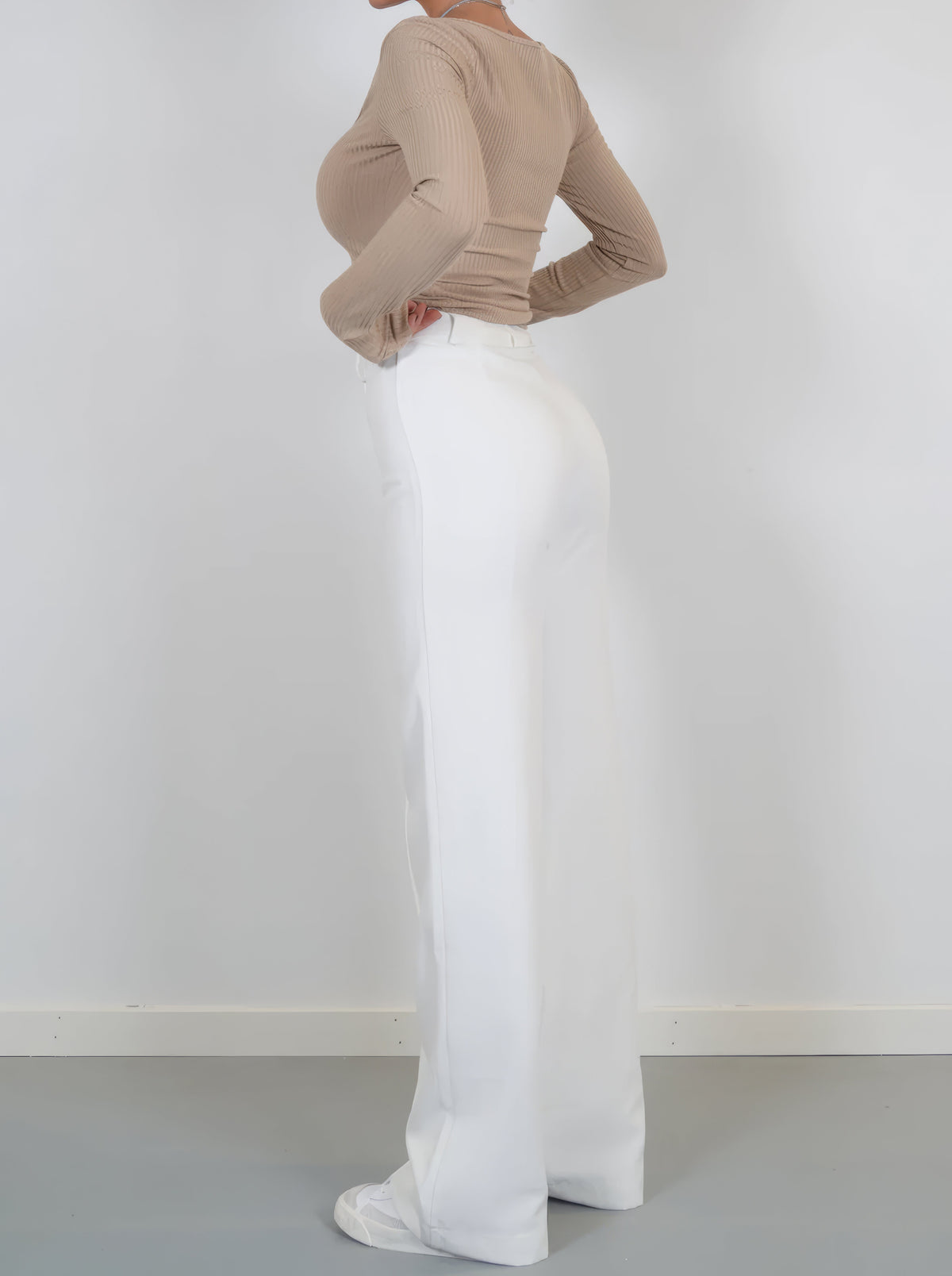 Women's High Waist Straight Leg Trousers – Tailored Office Dress Pants