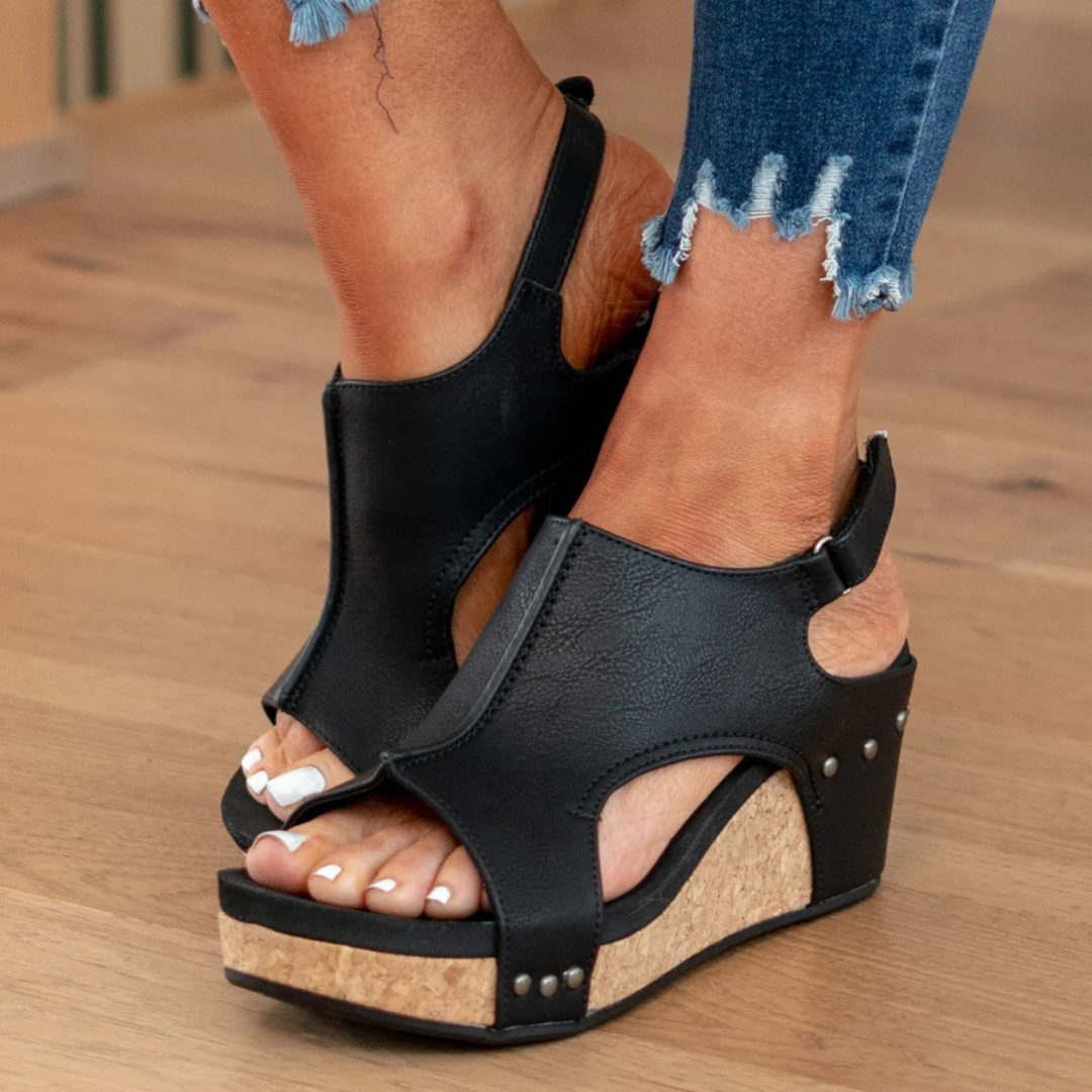 Women’s Wedge Sandals – Comfortable Platform Summer Sandals – Linda