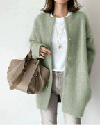 Women's Long Sleeve Open Cardigan – Relaxed Everyday Layering Cardigan