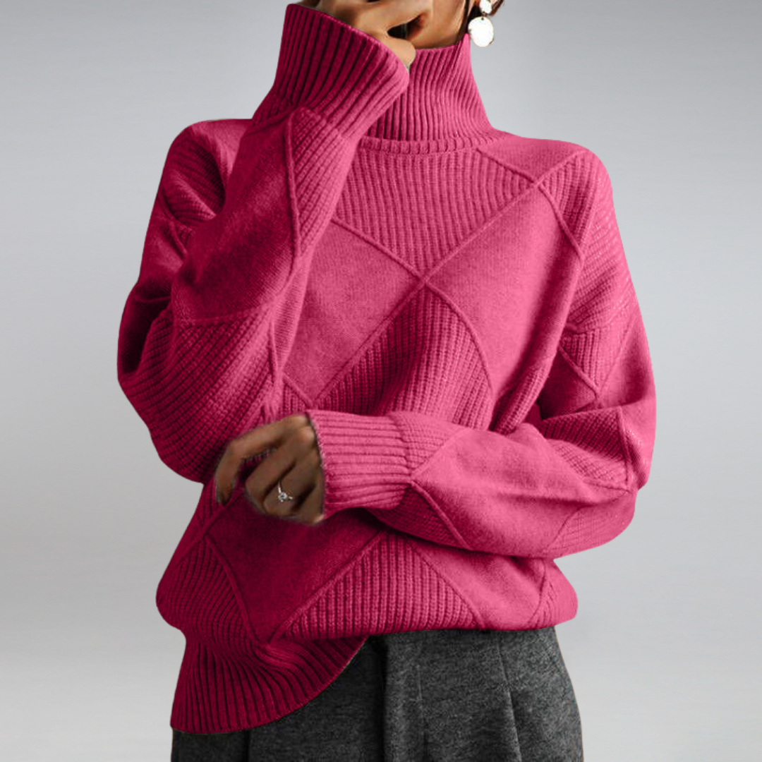 Women's Turtleneck Sweater – Winter Knit Sweater – Penelope