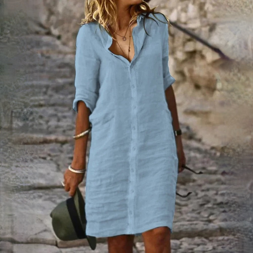 Women's Everyday Midi Dress – Casual Summer Dress