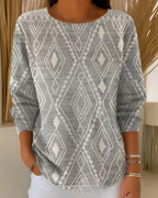 Women's Textured Pullover Sweater – Relaxed Long Sleeve Knit Sweater