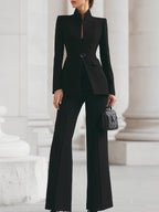 Women's Work Set – Blazer Pants Two-Piece Set – Sharie
