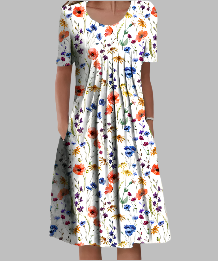 Women's Elegant Midi Dress – Classic Occasion Dress – Audrey