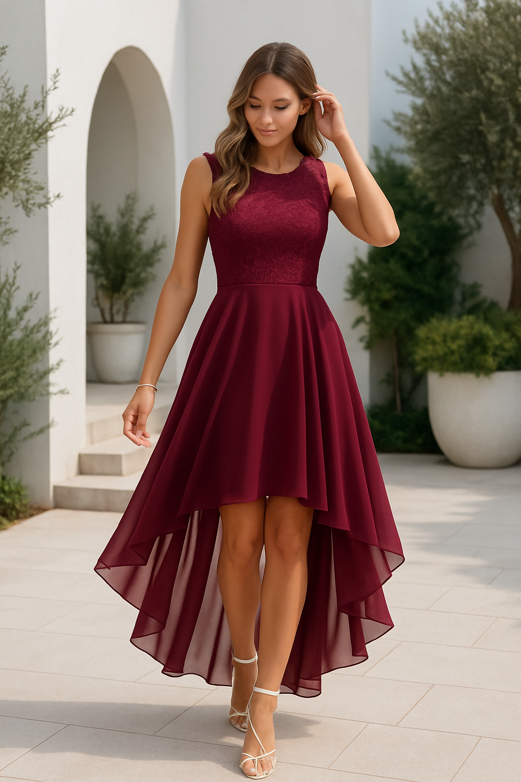 Women's High-Low Dress – Wedding Guest Dress