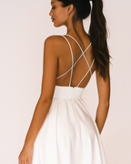 Women's Strap Midi Dress – Wedding Guest Dress