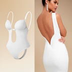 Women's Seamless Low Back Bodysuit – Supportive Shaping Bodysuit