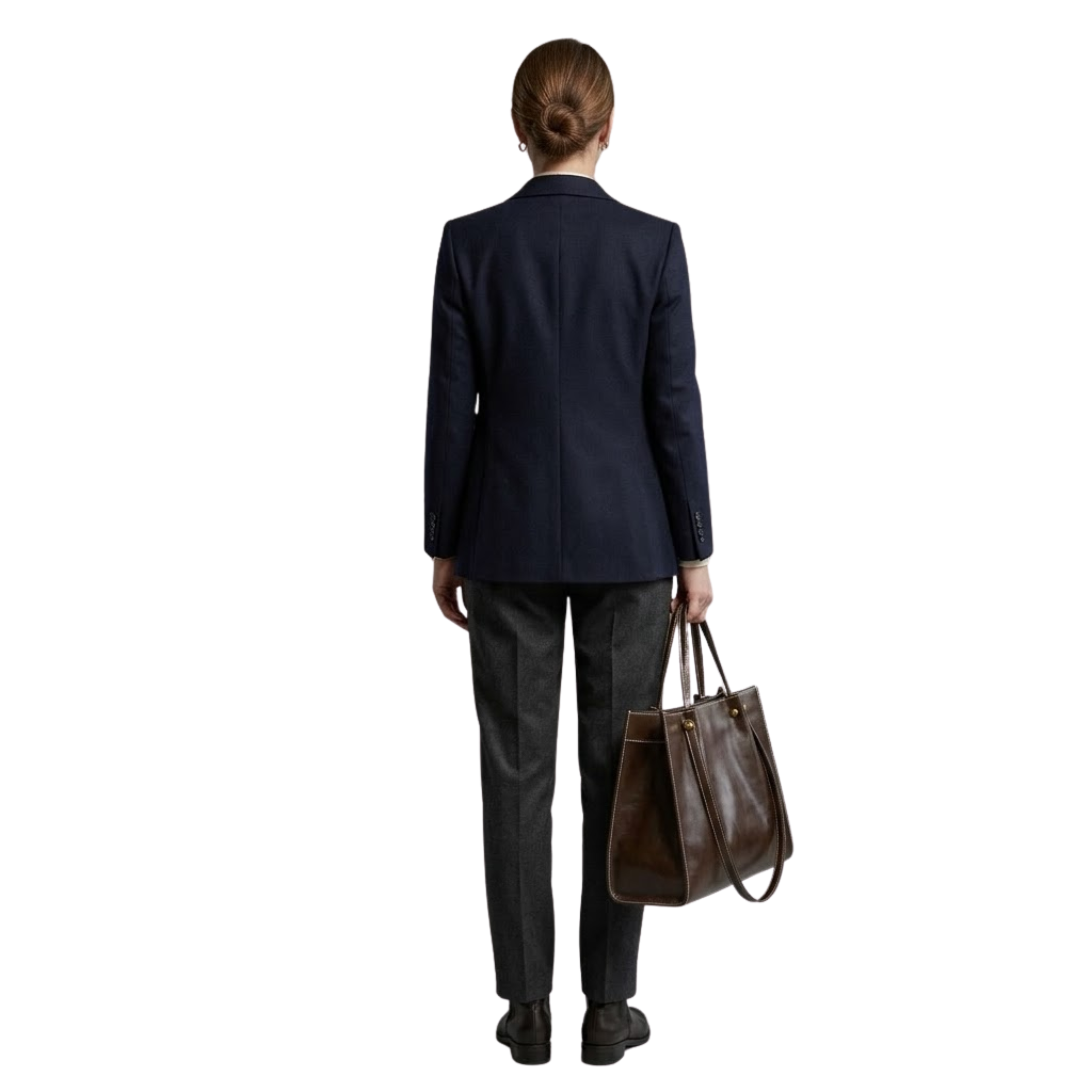 Women's Faux Leather Tote Bag – Zip Closure Carryall Bag – Amelia