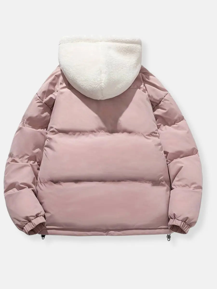 Women's Hooded Winter Jacket – Warm Lined Zip-Up Jacket
