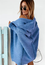 Women's Oversized Longline Cardigan – Relaxed Statement Sleeve Cardigan