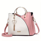 Women's Luxury Faux Leather Shoulder Bag – Designer Style Handbag – Lillian