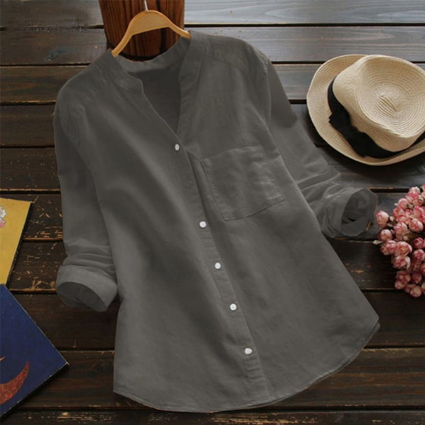 Women's Relaxed Button-Up Shirt – Casual Summer Shirt