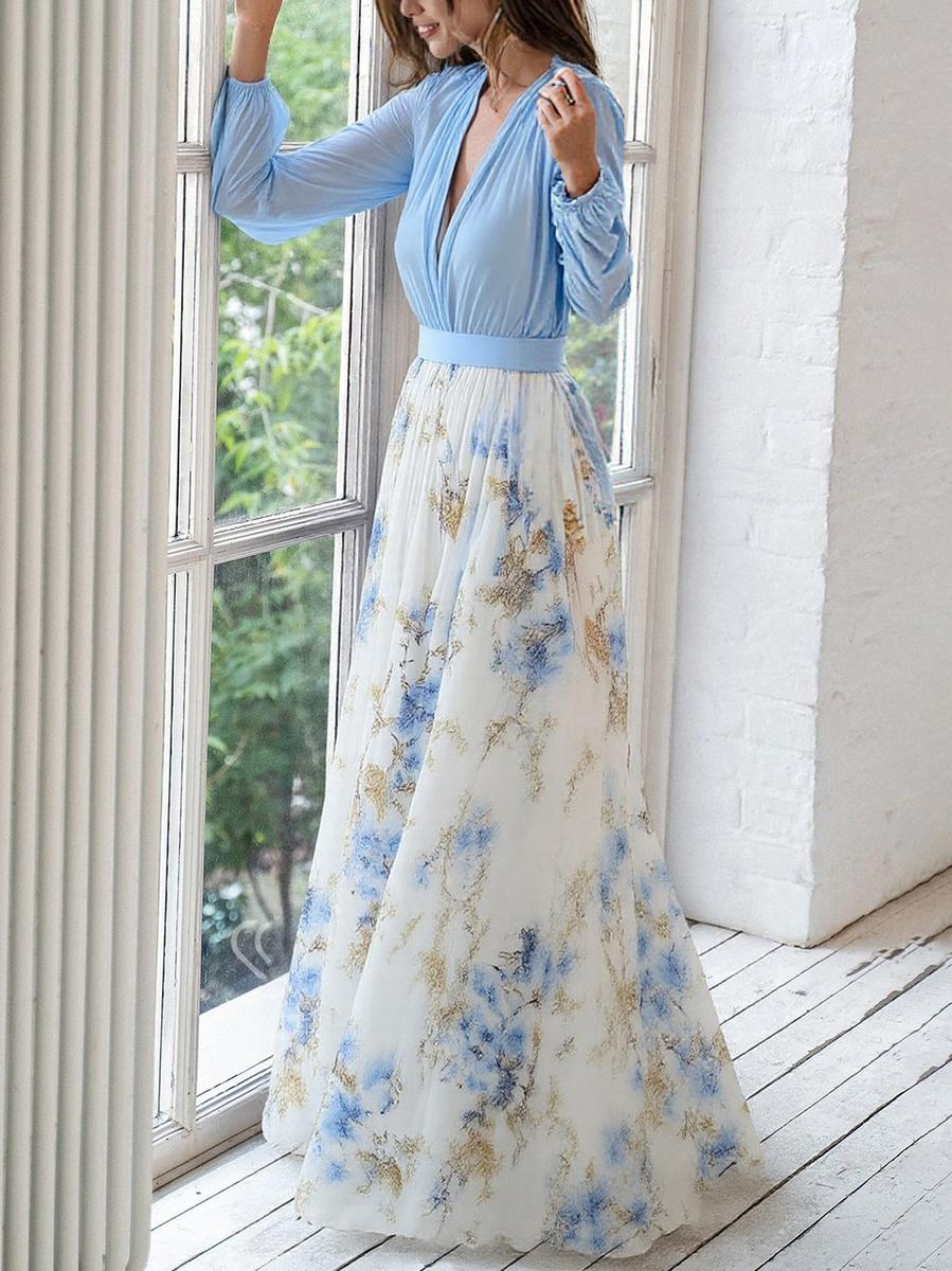 Women's Floral Maxi Dress – Occasion Summer Dress – Calista
