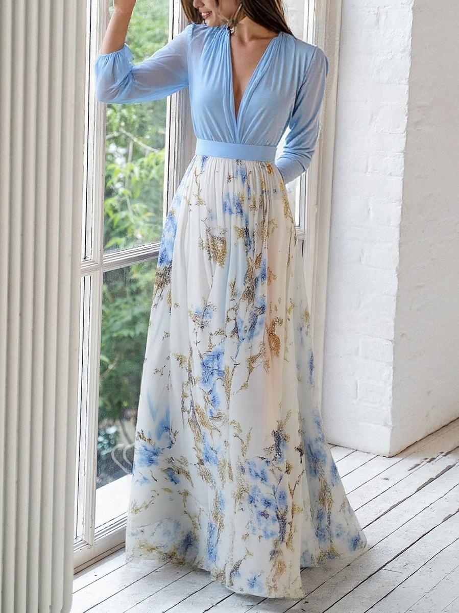 Women's Floral Maxi Dress – Occasion Summer Dress – Calista