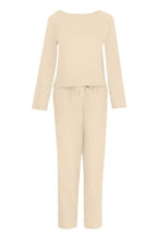 Women's Monochrome Wide Leg Pants Set – Relaxed Top & Matching Trousers