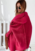 Women's Oversized Longline Cardigan – Relaxed Statement Sleeve Cardigan