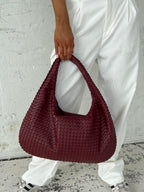 Women's Braided Shoulder Bag – Woven Casual Handbag – Tess
