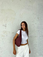 Women's Braided Shoulder Bag – Woven Casual Handbag – Tess