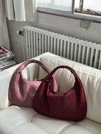 Women's Braided Shoulder Bag – Woven Casual Handbag – Tess
