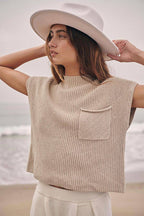 Women's Crew Neck Pants Set – Short Sleeve Top & High Waist Trousers