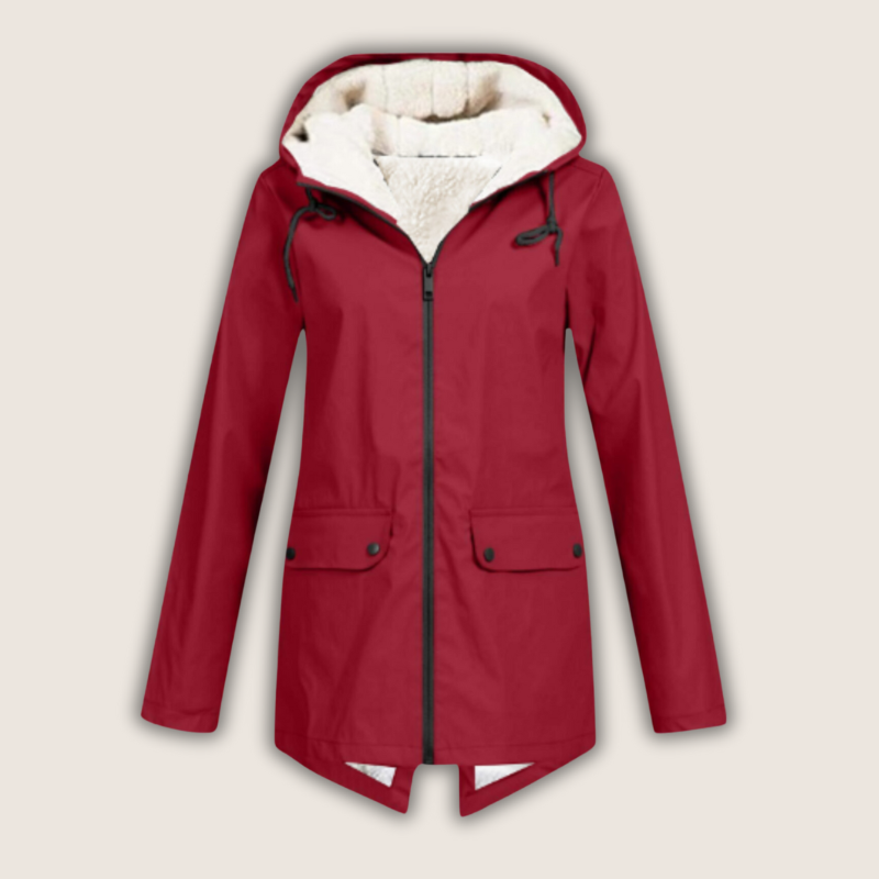 Women’s Waterproof Rain Jacket – Windproof Outdoor Coat - ThermaShell