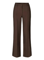 Women's High Waist Dress Trousers – Tailored Wide Leg Fitted Waist Pants