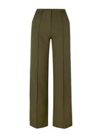 Women's High Waist Dress Trousers – Tailored Wide Leg Fitted Waist Pants