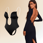 Women's Seamless Backless Bodysuit – Low Back Smoothing Shapewear Bodysuit